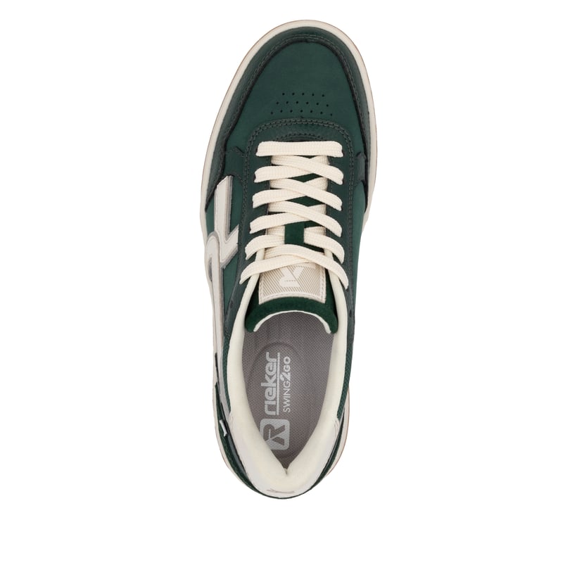 Rieker Artikelnummer W1900-54 Rieker Damen Sneaker Low waldgrün-weiß Begrenzte Freigabe