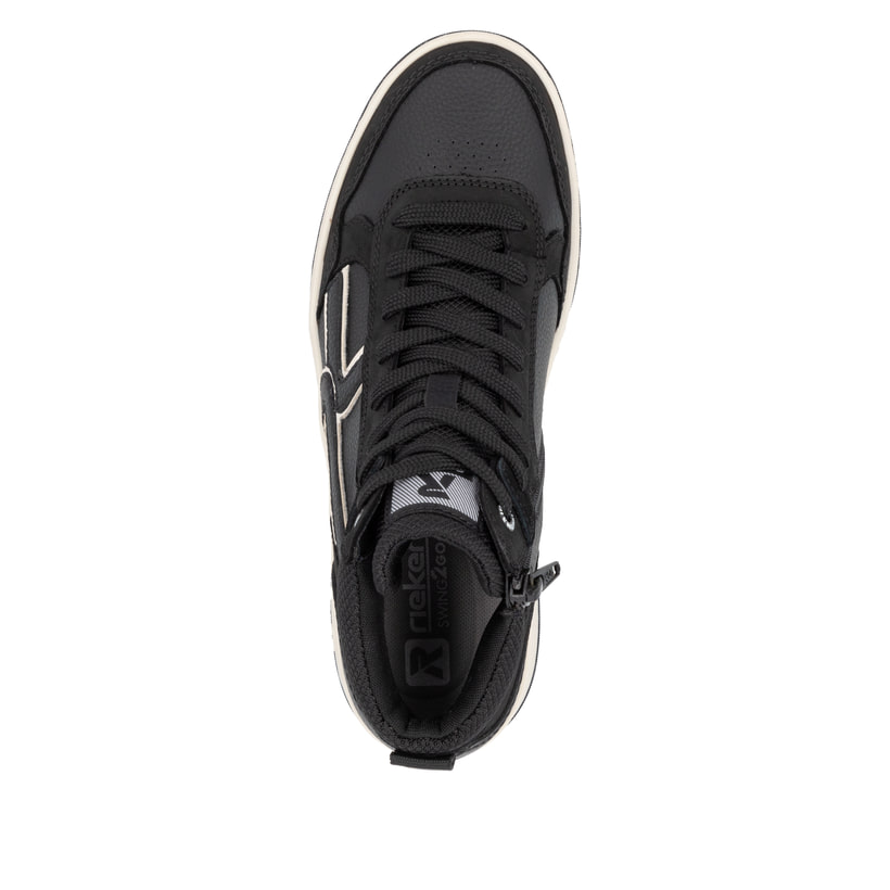 Rieker Artikelnummer W1970-00 Rieker Damen Sneaker High carbonschwarz Neueste Stile