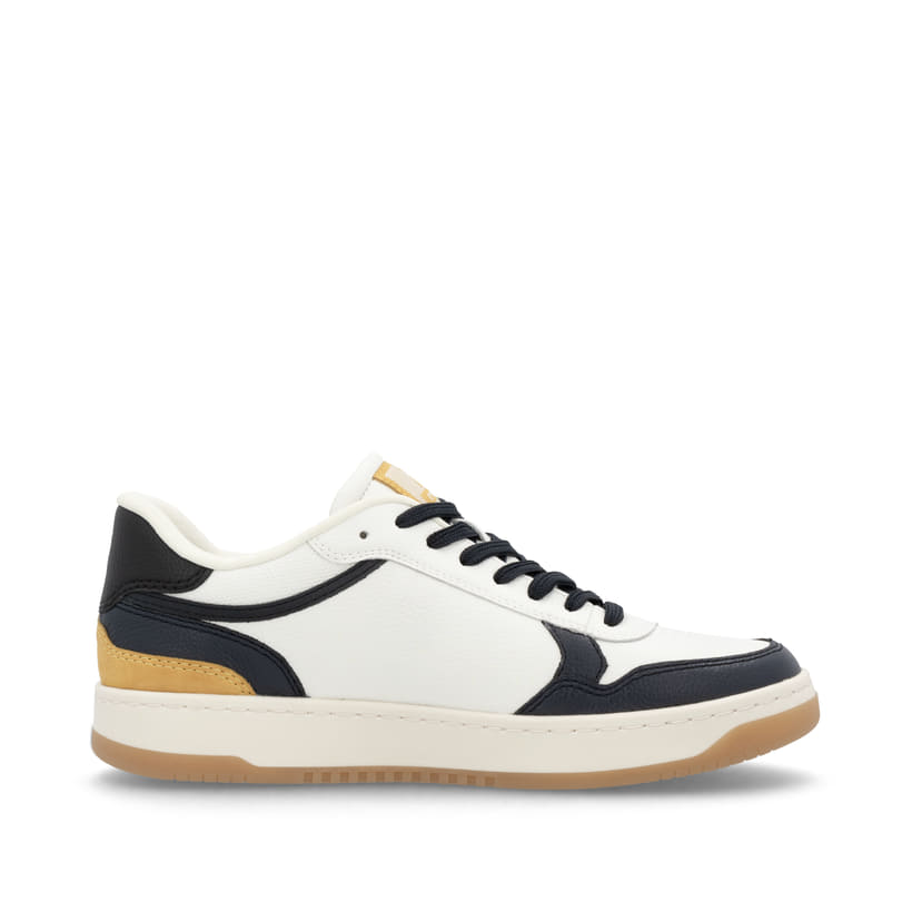 Rieker Artikelnummer U1900-81 Rieker Herren Sneaker Low cremeweiß-schwarz Bis zu 50% Rabatt