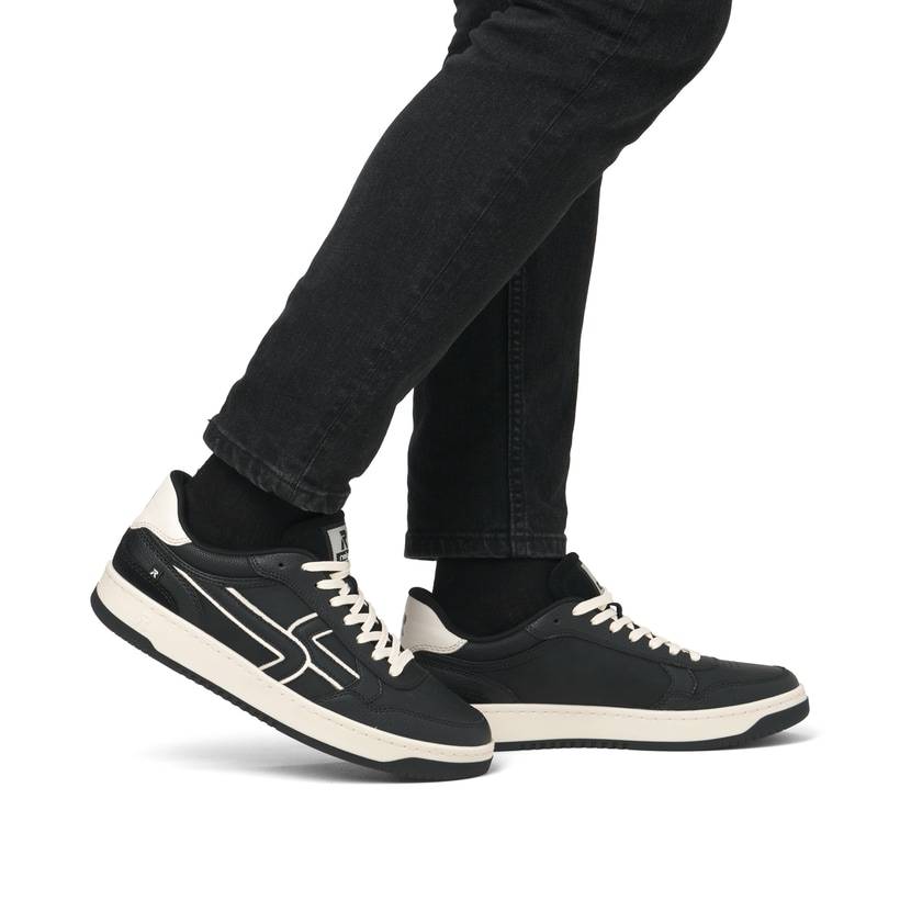 Rieker Artikelnummer U1900-00 Rieker Herren Sneaker Low urbanschwarz-weiß Vierteljährliche Förderung