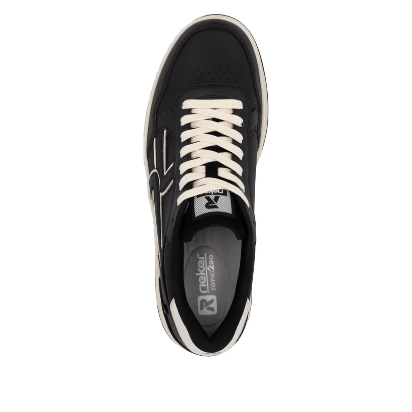Rieker Artikelnummer U1900-00 Rieker Herren Sneaker Low urbanschwarz-weiß Vierteljährliche Förderung