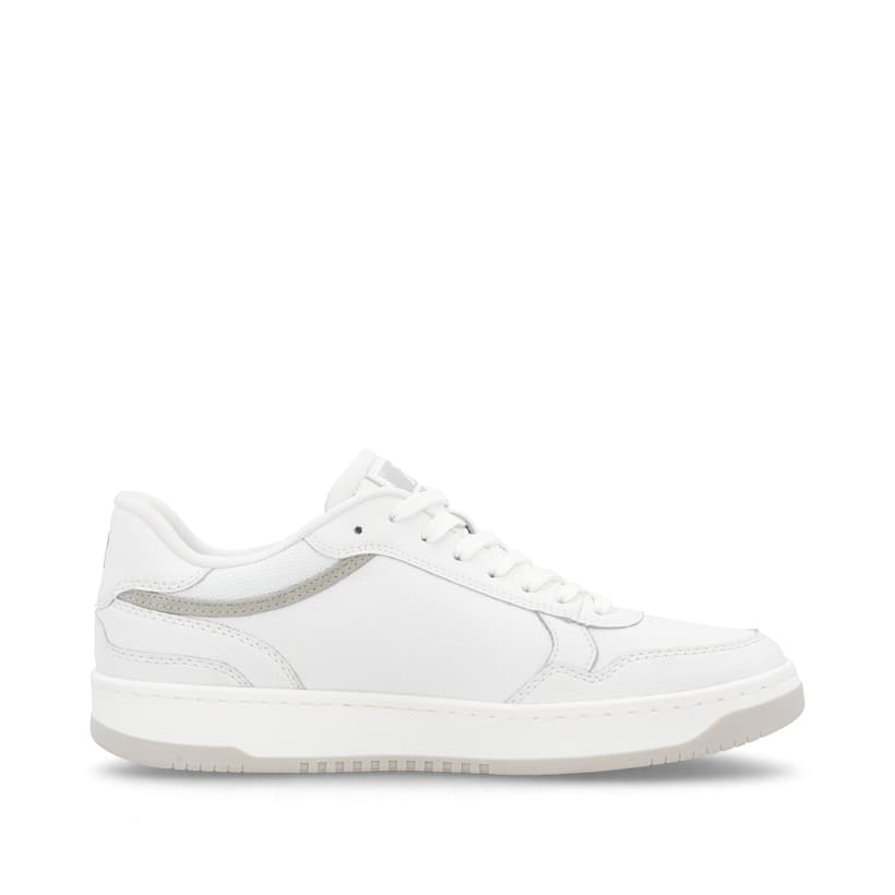 Rieker Artikelnummer U1900-80 Rieker Herren Sneaker Low frostweiß-grau Super Rabatt