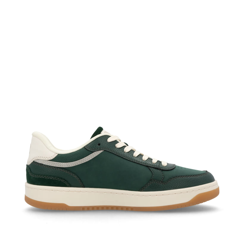 Rieker Artikelnummer U1900-54 Rieker Herren Sneaker Low waldgrün-weiß Clearance-Verkauf