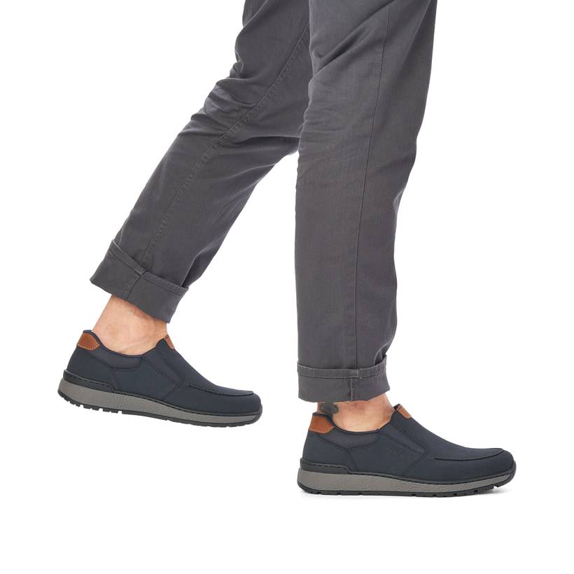 Rieker Artikelnummer B9062-15 Rieker Herren Slipper marineblau im Angebot