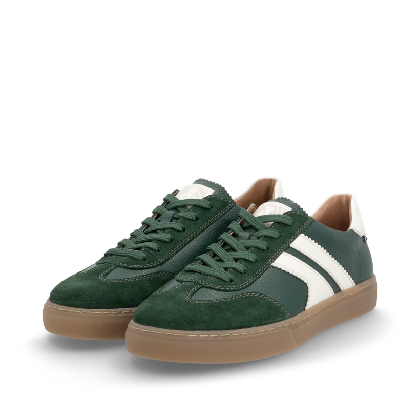 Rieker Artikelnummer U0707-54 Rieker Herren Sneaker Low waldgrün-weiß Schlussverkauf