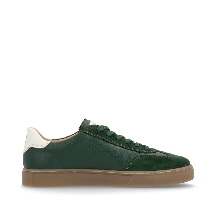 Rieker Artikelnummer U0707-54 Rieker Herren Sneaker Low waldgrün-weiß Schlussverkauf