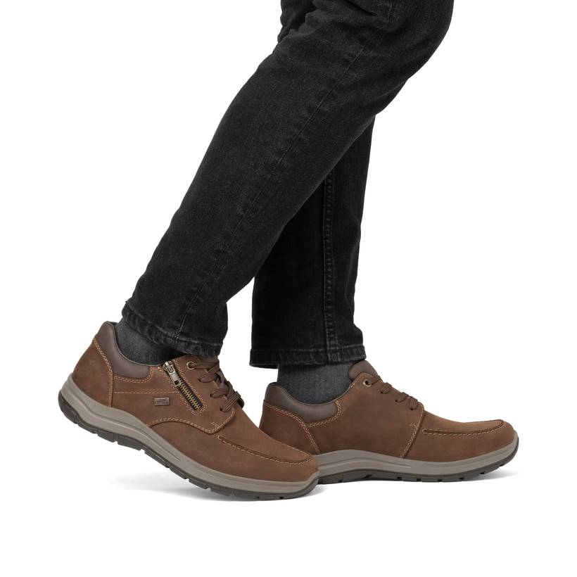 Rieker Artikelnummer 03601-22 Rieker Herren Schnürschuhe nougatbraun Günstiger Verkauf