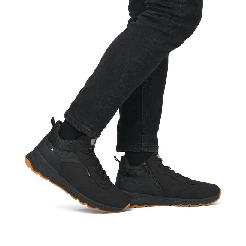 Rieker Artikelnummer U0970-00 Rieker Herren Sneaker Low graphitschwarz Fabrikverkauf