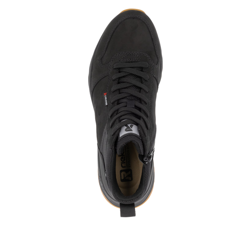 Rieker Artikelnummer U0970-00 Rieker Herren Sneaker Low graphitschwarz Fabrikverkauf