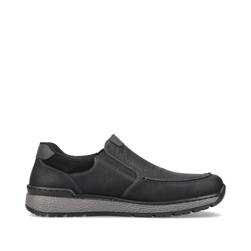 Rieker Artikelnummer B9062-00 Rieker Herren Slipper asphaltschwarz Kostenloser Versand