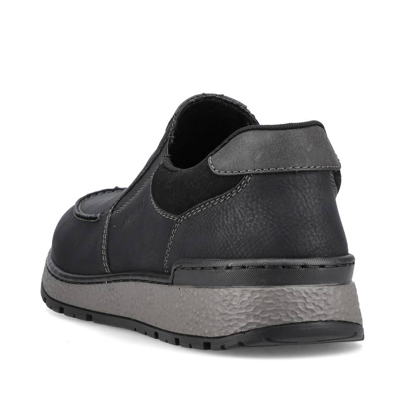 Rieker Artikelnummer B9062-00 Rieker Herren Slipper asphaltschwarz Kostenloser Versand