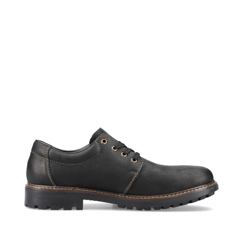 Rieker Artikelnummer B4610-00 Rieker Herren Schnürschuhe nachtschwarz Fabrik Onlineshop