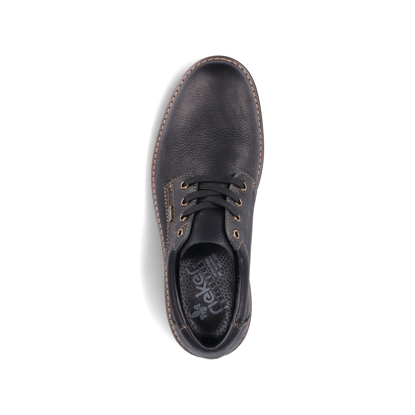 Rieker Artikelnummer B4610-00 Rieker Herren Schnürschuhe nachtschwarz Fabrik Onlineshop