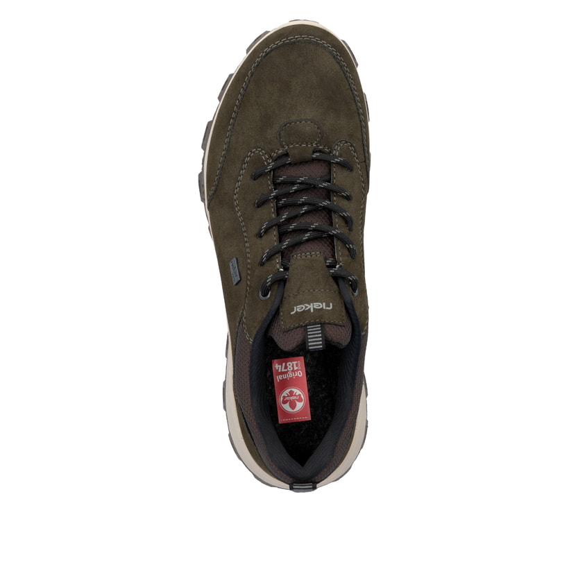 Rieker Artikelnummer 35503-54 Rieker Herren Schnürschuhe khakigrün Fabrikpreis