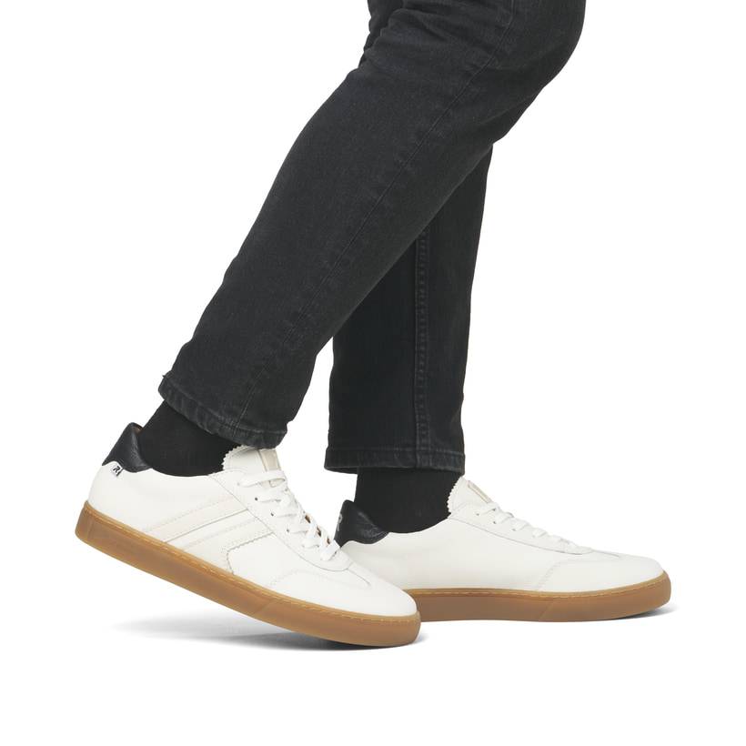 Rieker Artikelnummer U0707-80 Rieker Herren Sneaker Low reinweiß Rabatt