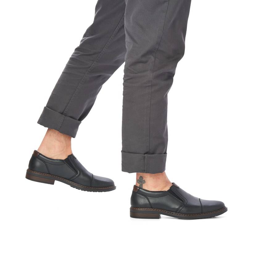 Rieker Artikelnummer 17659-00 Rieker Herren Slipper mattschwarz Versandkostenfrei