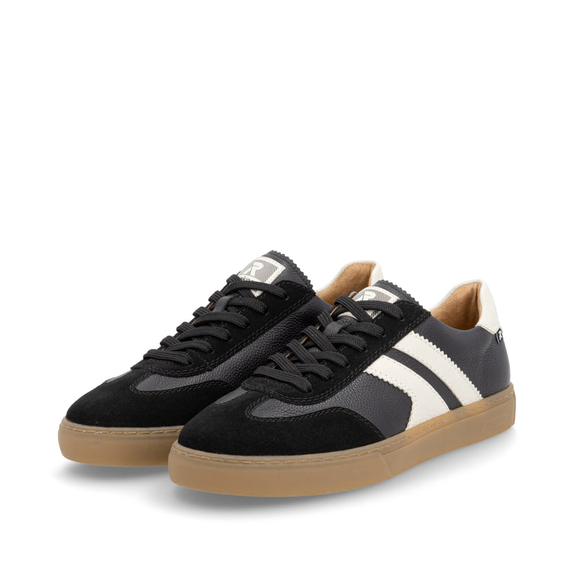 Rieker Artikelnummer U0707-00 Rieker Herren Sneaker Low carbonschwarz-weiß Großer Ausverkauf