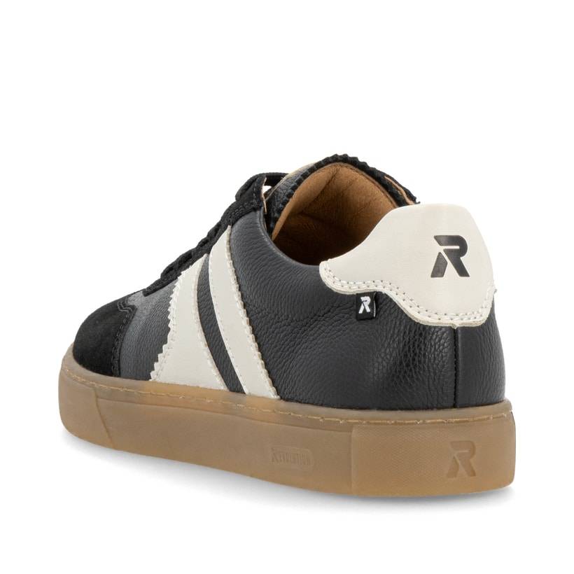 Rieker Artikelnummer U0707-00 Rieker Herren Sneaker Low carbonschwarz-weiß Großer Ausverkauf