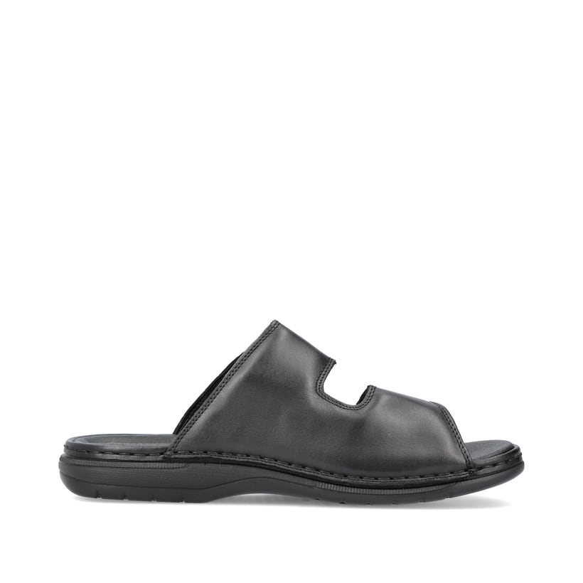 Rieker Artikelnummer 25590-00 Rieker Herren Pantoletten glanzschwarz Begrenztes Angebot