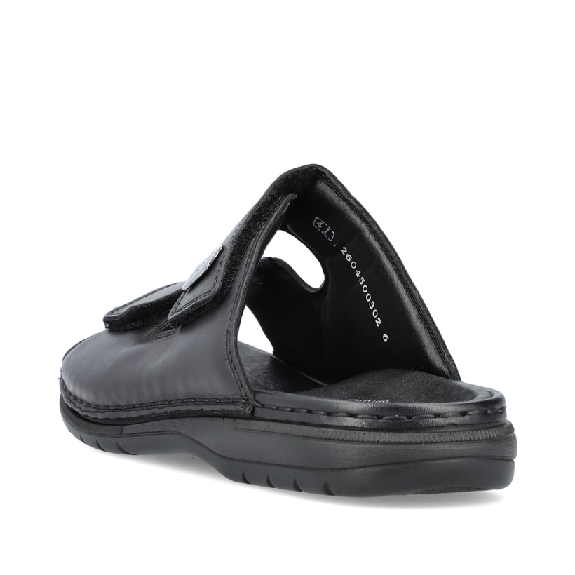 Rieker Artikelnummer 25590-00 Rieker Herren Pantoletten glanzschwarz Begrenztes Angebot
