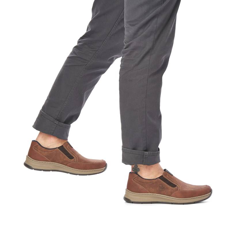 Rieker Artikelnummer 14362-24 Rieker Herren Slipper holzbraun Preisnachlass