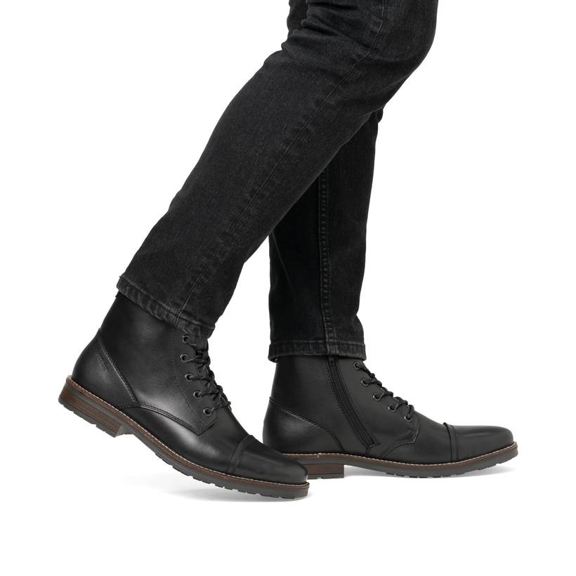 Rieker Artikelnummer 33205-00 Rieker Herren Schnürstiefel graphitschwarz Saisonschlussverkauf