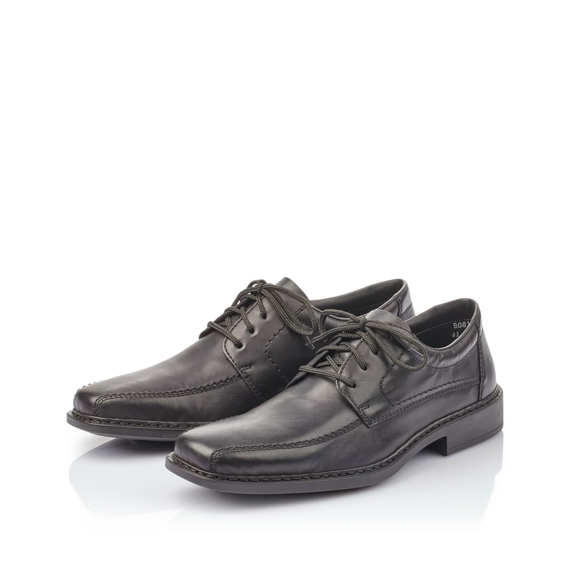 Rieker Artikelnummer B0812-00 Rieker Herren Schnürschuhe nachtschwarz Osterangebot