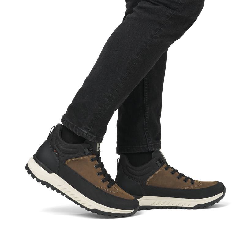 Rieker Artikelnummer U0173-22 Rieker Herren Schnürstiefel nougatbraun-schwarz Valentinstagsangebot
