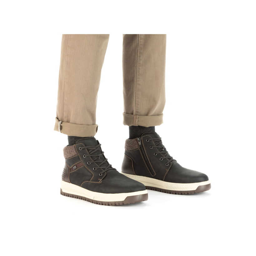 Rieker Artikelnummer 38542-00 Rieker Herren Schnürstiefel asphaltschwarz Lagerräumung