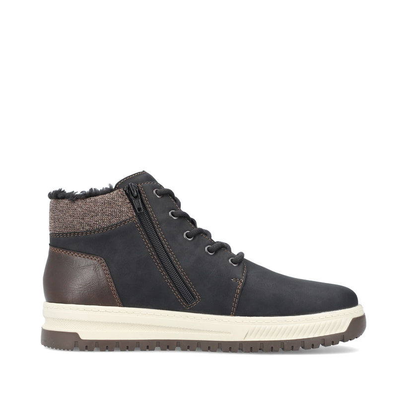 Rieker Artikelnummer 38542-00 Rieker Herren Schnürstiefel asphaltschwarz Lagerräumung