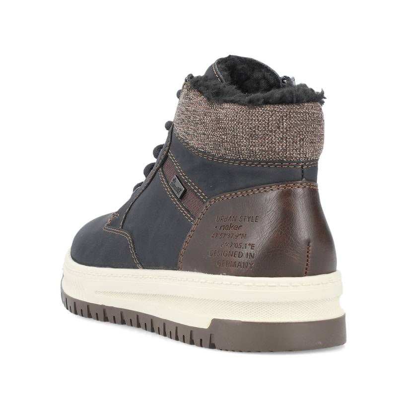 Rieker Artikelnummer 38542-00 Rieker Herren Schnürstiefel asphaltschwarz Lagerräumung