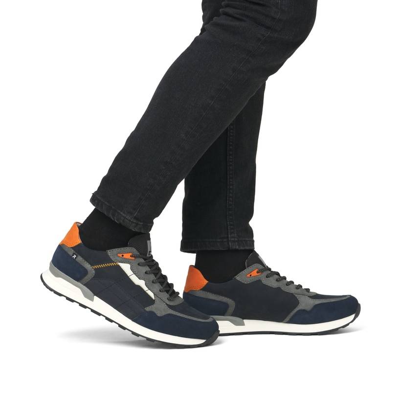 Rieker Artikelnummer U0308-14 Rieker Herren Sneaker Low dunkelblau-grau Heißer Verkauf