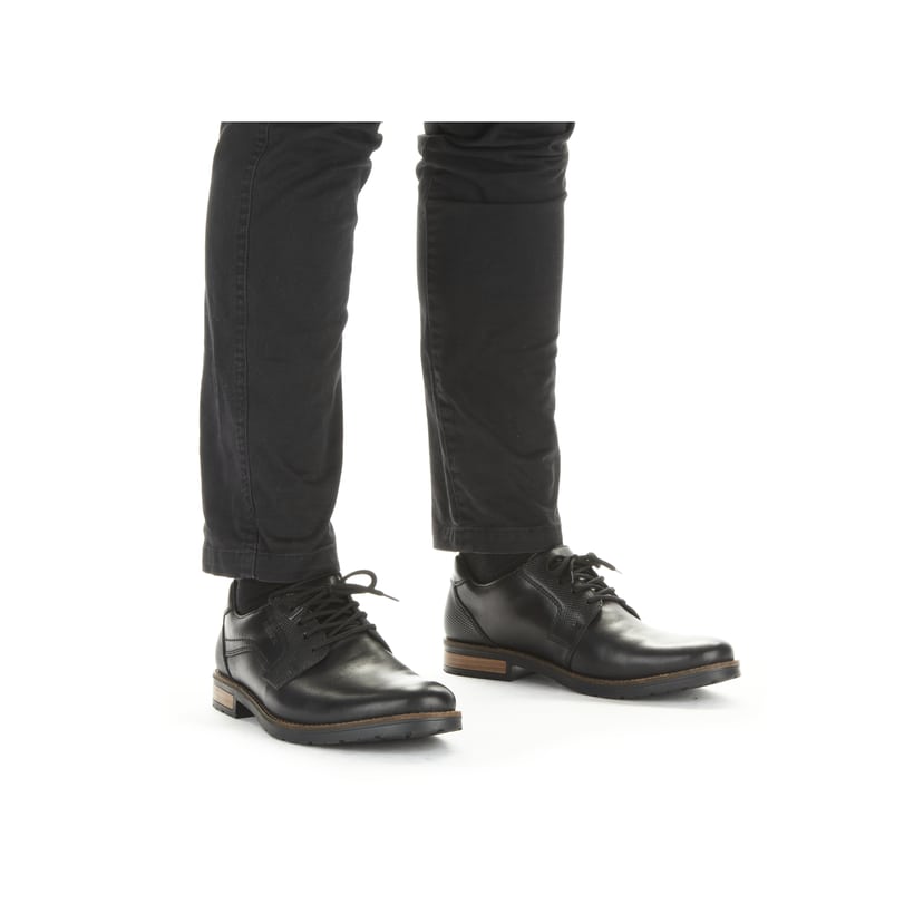 Rieker Artikelnummer 14603-00 Rieker Herren Schnürschuhe glanzschwarz Exklusive Angebote