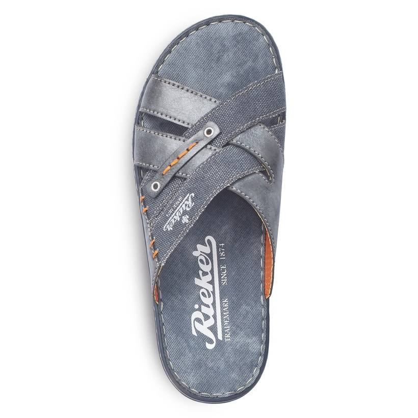 Rieker Artikelnummer 21599-14 Rieker Herren Pantoletten meeresblau Blitzangebot