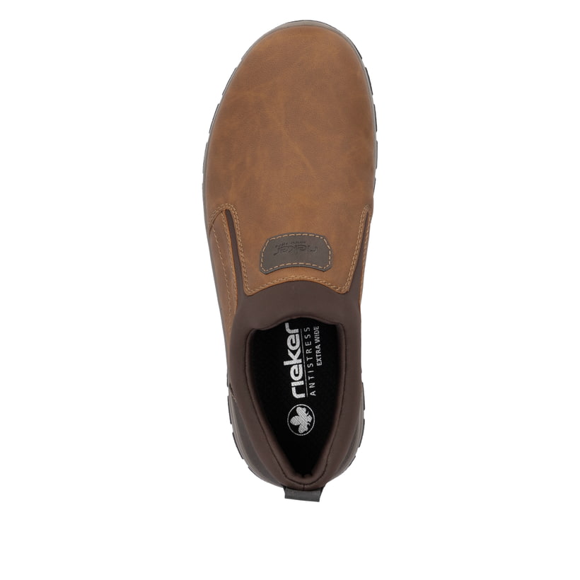 Rieker Artikelnummer 03650-24 Rieker Herren Slipper nougatbraun Große Rabatte