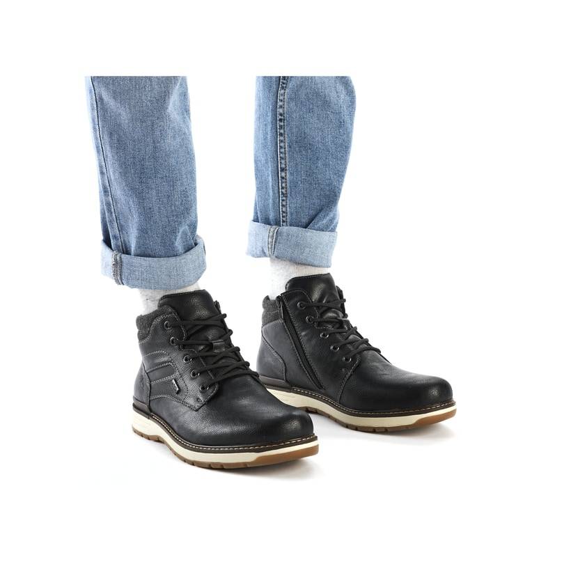 Rieker Artikelnummer 39450-00 Rieker Herren Schnürstiefel urbanschwarz Riesige Ersparnisse