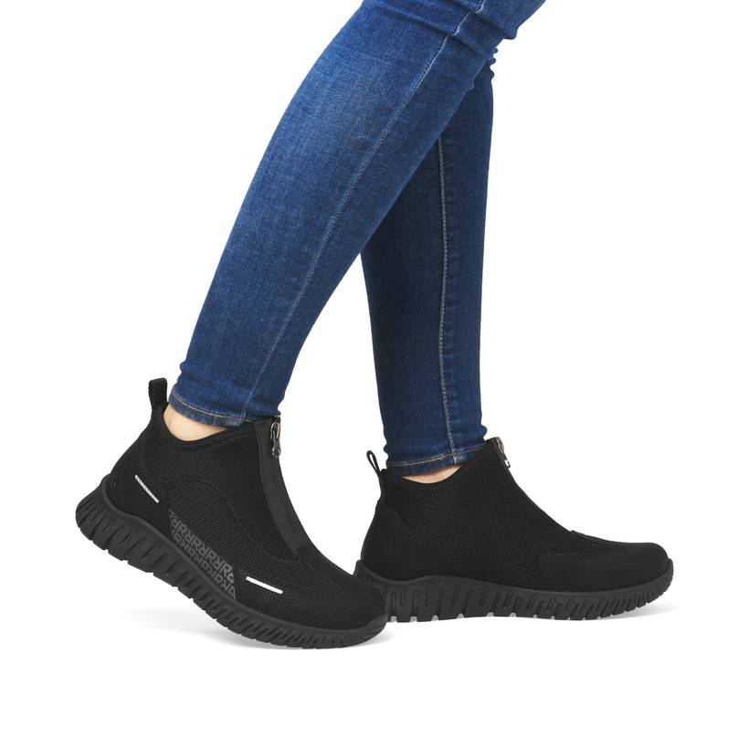 Rieker Artikelnummer M5351-00 Rieker Damen Slipper tiefschwarz Letzte 3 Tage