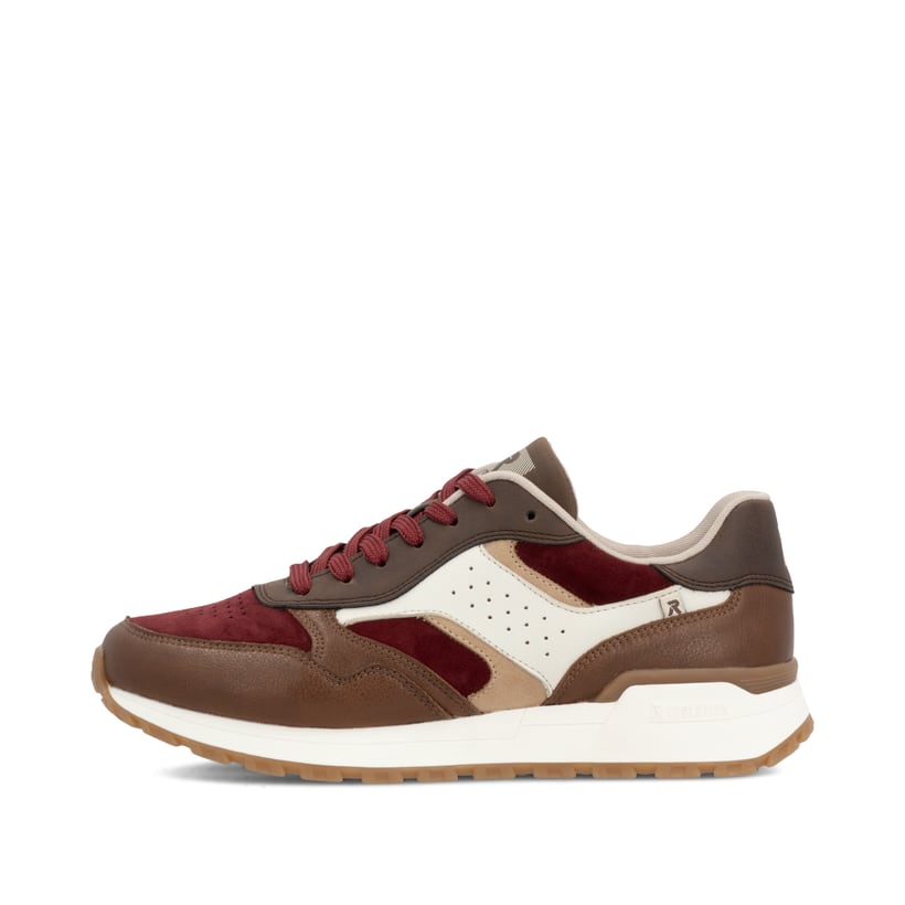 Rieker Artikelnummer W0607-35 Rieker Damen Sneaker Low zimtbraun-rubinrot Letzte 2 Tage