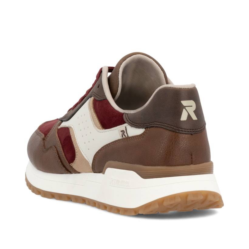 Rieker Artikelnummer W0607-35 Rieker Damen Sneaker Low zimtbraun-rubinrot Letzte 2 Tage