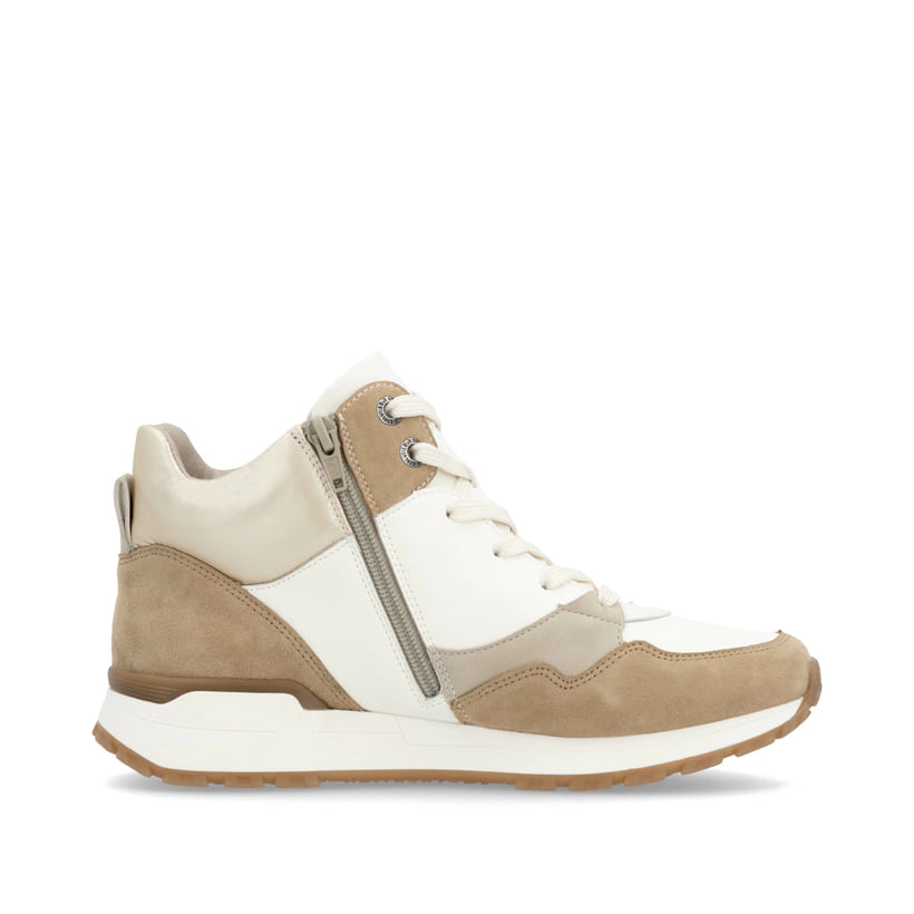 Rieker Artikelnummer W0672-80 Rieker Damen Sneaker High weiß-beige Letzter Tag