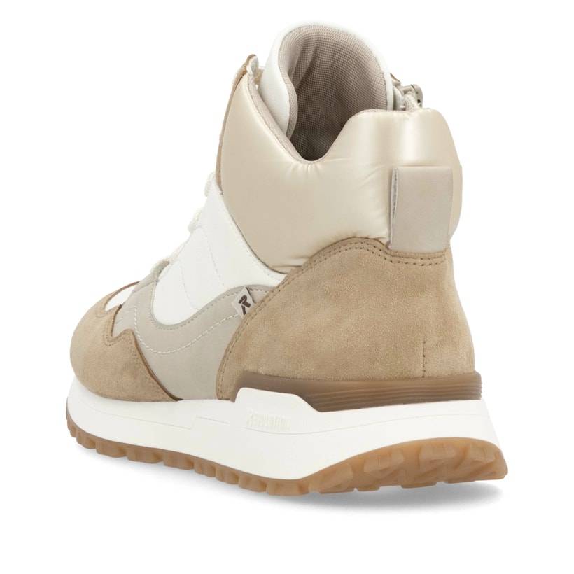 Rieker Artikelnummer W0672-80 Rieker Damen Sneaker High weiß-beige Letzter Tag