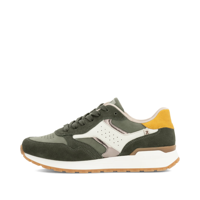 Rieker Artikelnummer W0607-54 Rieker Damen Sneaker Low khaki-cremeweiß Zeitbegrenzte Promotion