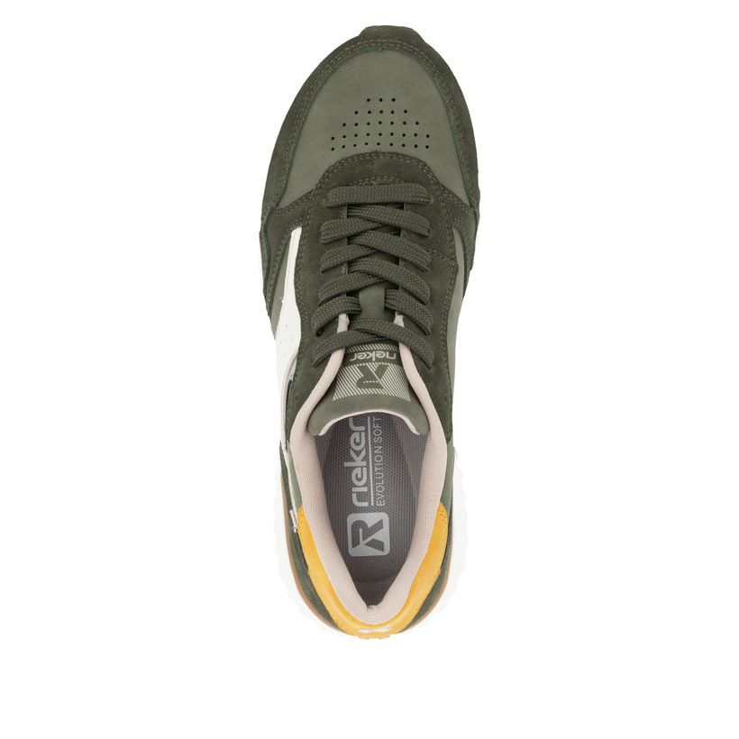 Rieker Artikelnummer W0607-54 Rieker Damen Sneaker Low khaki-cremeweiß Zeitbegrenzte Promotion