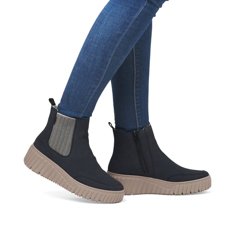 Rieker Artikelnummer N2553-14 Rieker Damen Chelsea Boots nachtschwarz Bis zu 50% Rabatt