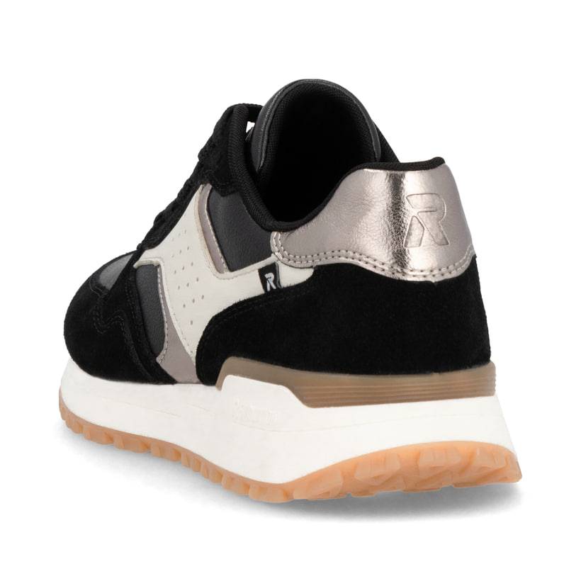 Rieker Artikelnummer W0607-00 Rieker Damen Sneaker Low urbanschwarz-cremeweiß Bis zu 60% Rabatt