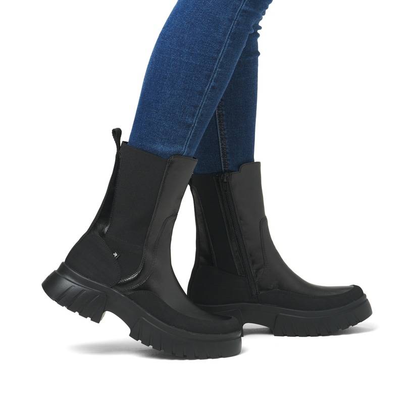 Rieker Artikelnummer W1872-01 Rieker Damen Chelsea Boots mattschwarz Bis zu 65% Rabatt
