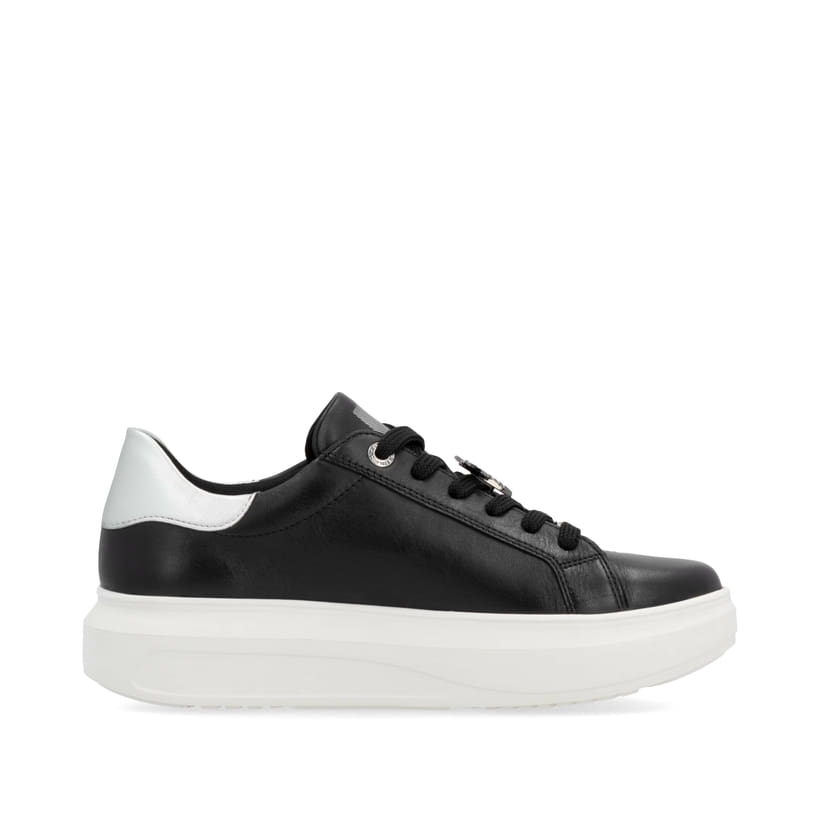 Rieker Artikelnummer W1202-00 Rieker Damen Sneaker Low mattschwarz-silber Bis zu 55% Rabatt