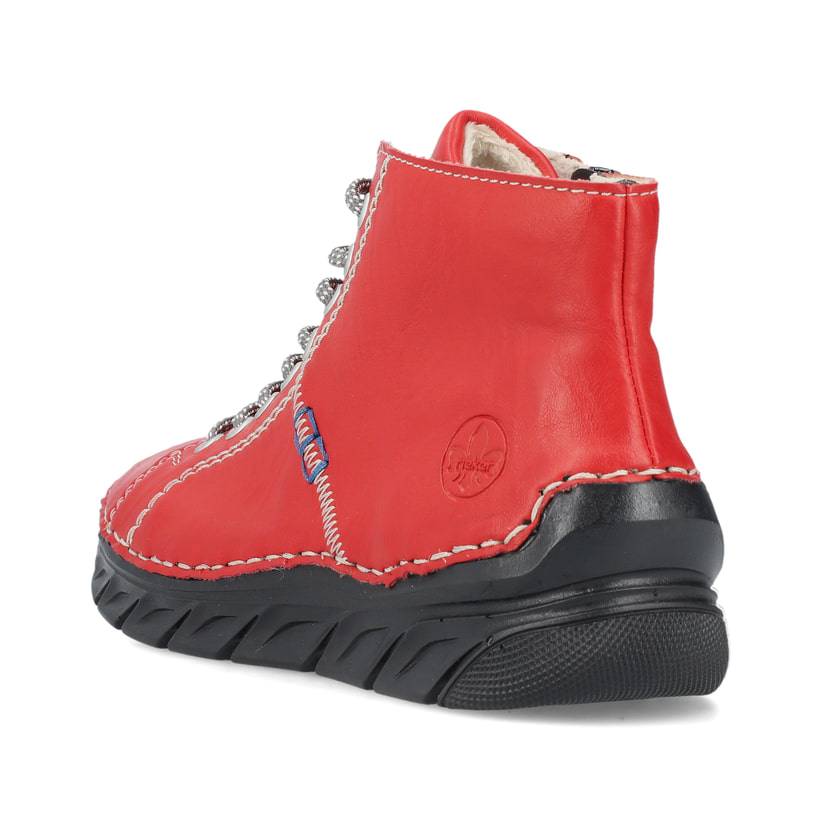 Rieker Artikelnummer 55020-33 Rieker Damen Schnürschuhe feuerrot Black Friday Preise