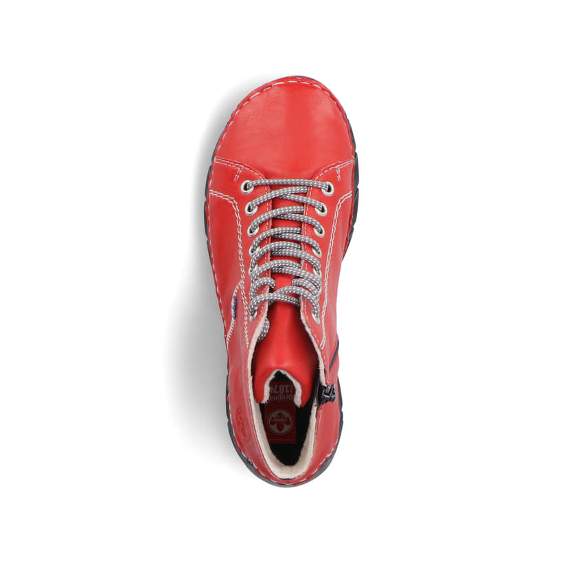 Rieker Artikelnummer 55020-33 Rieker Damen Schnürschuhe feuerrot Black Friday Preise