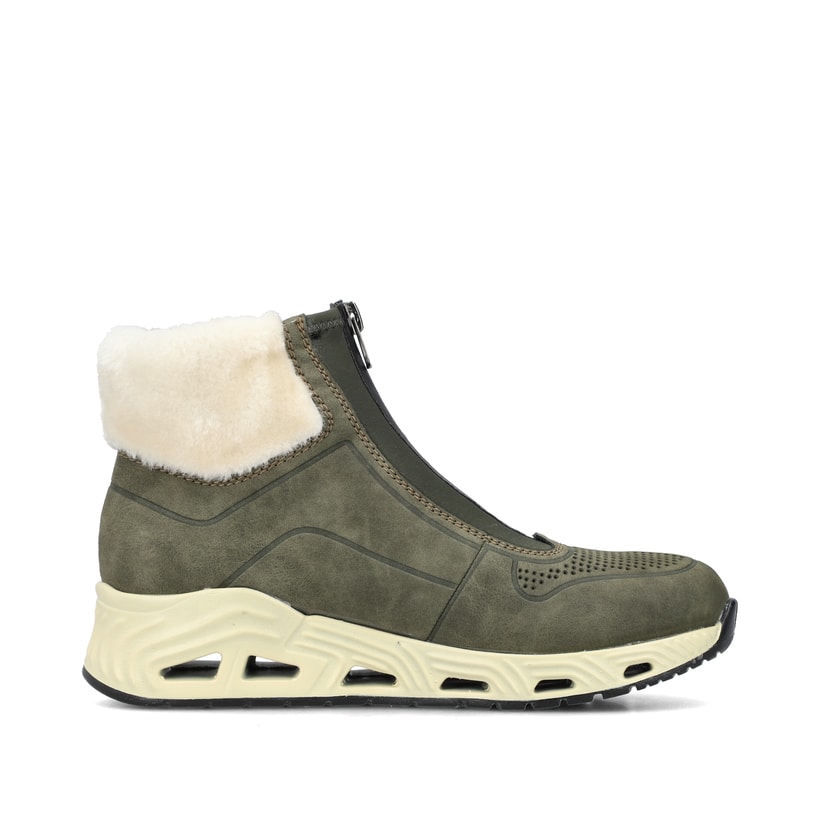 Rieker Artikelnummer N5271-52 Rieker Damen Kurzstiefel schilfgrün Im Verkauf